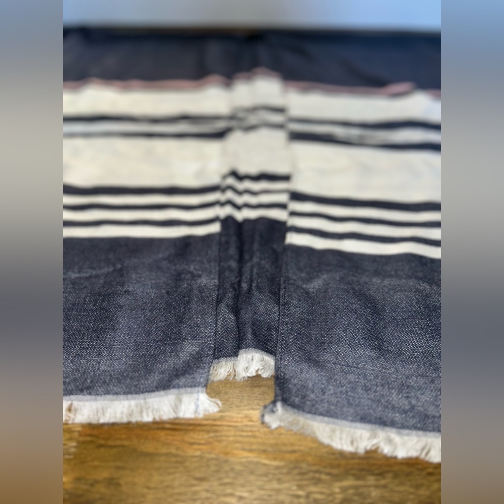 💖5 for $50💖Bench Blue, white and pink Striped Poncho - Picture 10 of 11